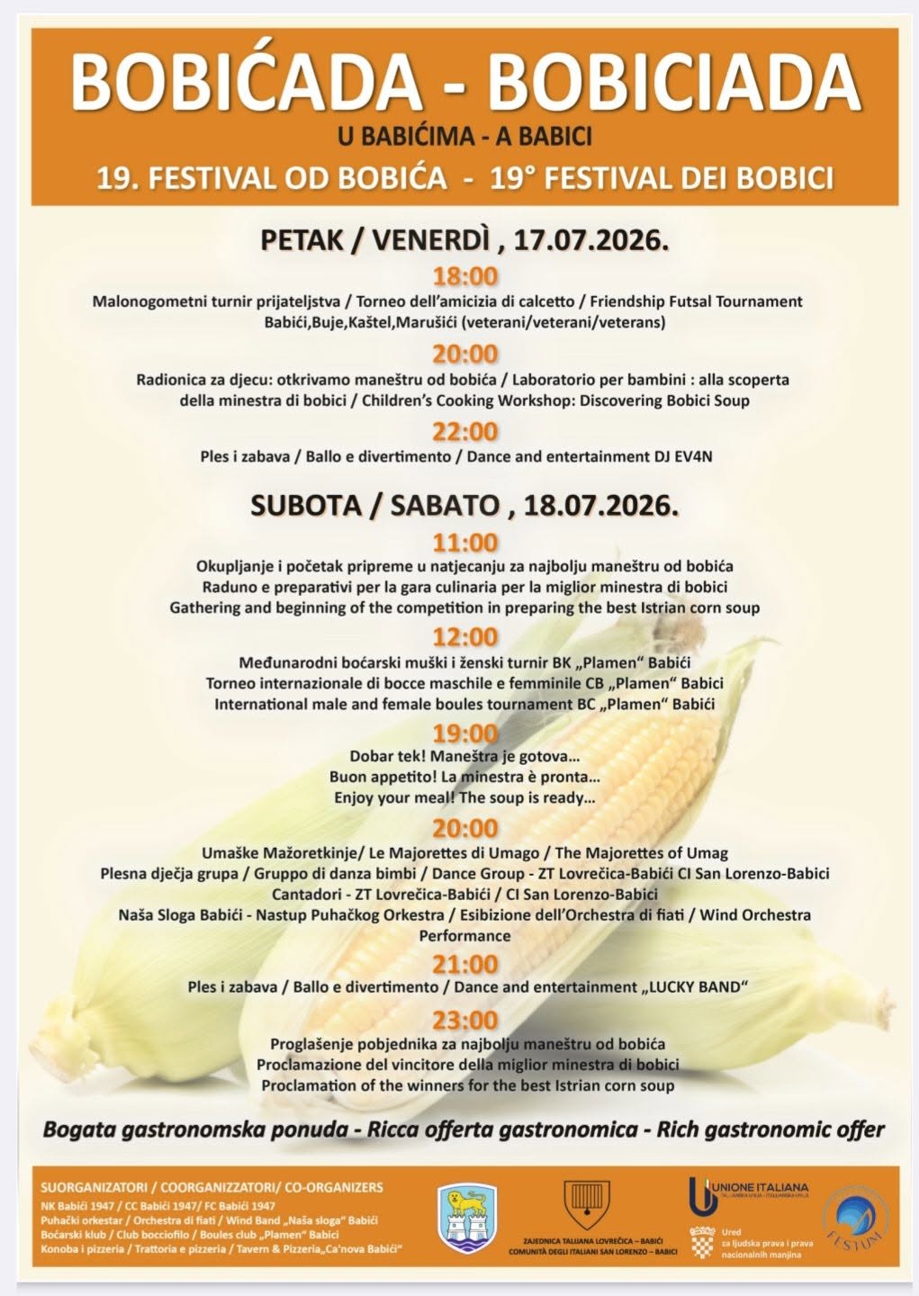 Tradizionale festa della Bobicada a Babici - 11/07/2026
