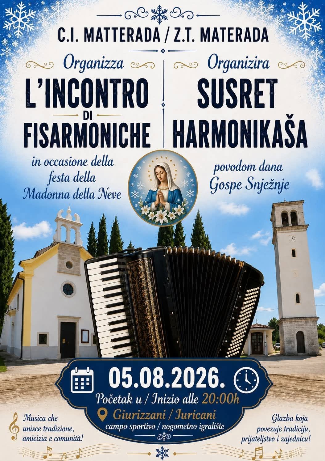 Incontro di fisarmoniche organizzato dalla C.I. Matterada - 05/08/2026