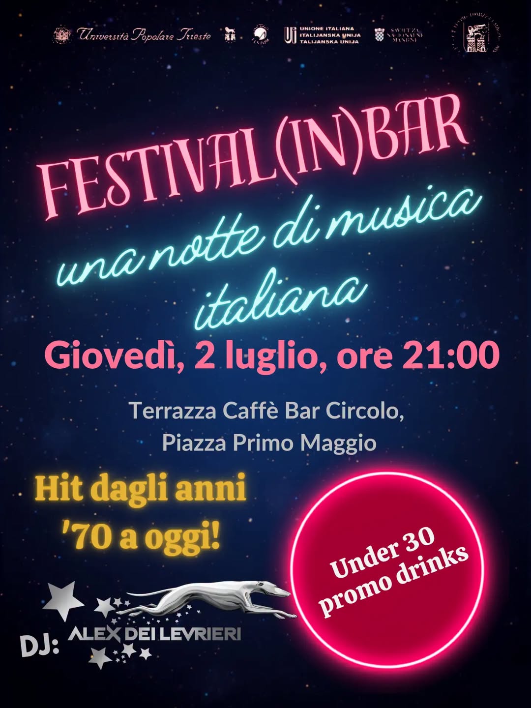 Serata di musica e chiusura attività - 02/07/2026