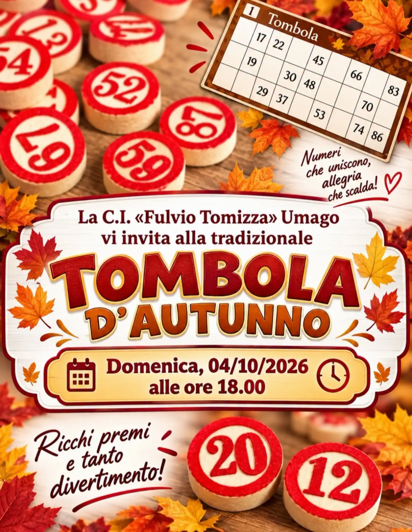 Tombola d’autunno – 04/10/2026
